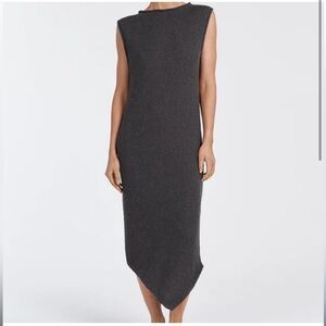 DISSH Gray Asymmetrical Sheath Dress NWT size XS